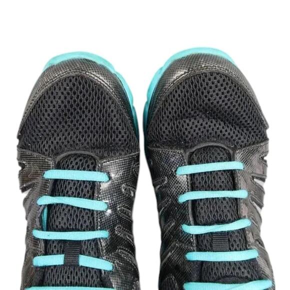Fila Shoes Womens 10 Athletic Trainers Running Foam Cool Max Black Blue Comfort - Picture 5 of 14